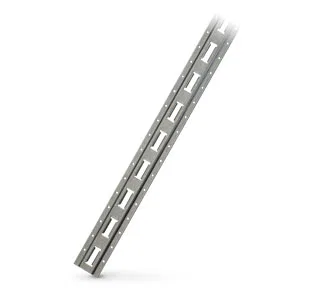 4210-G – PACIFIC CARG Tie Down Track, 10 Foot Length Vertical Galvanized Silver Single